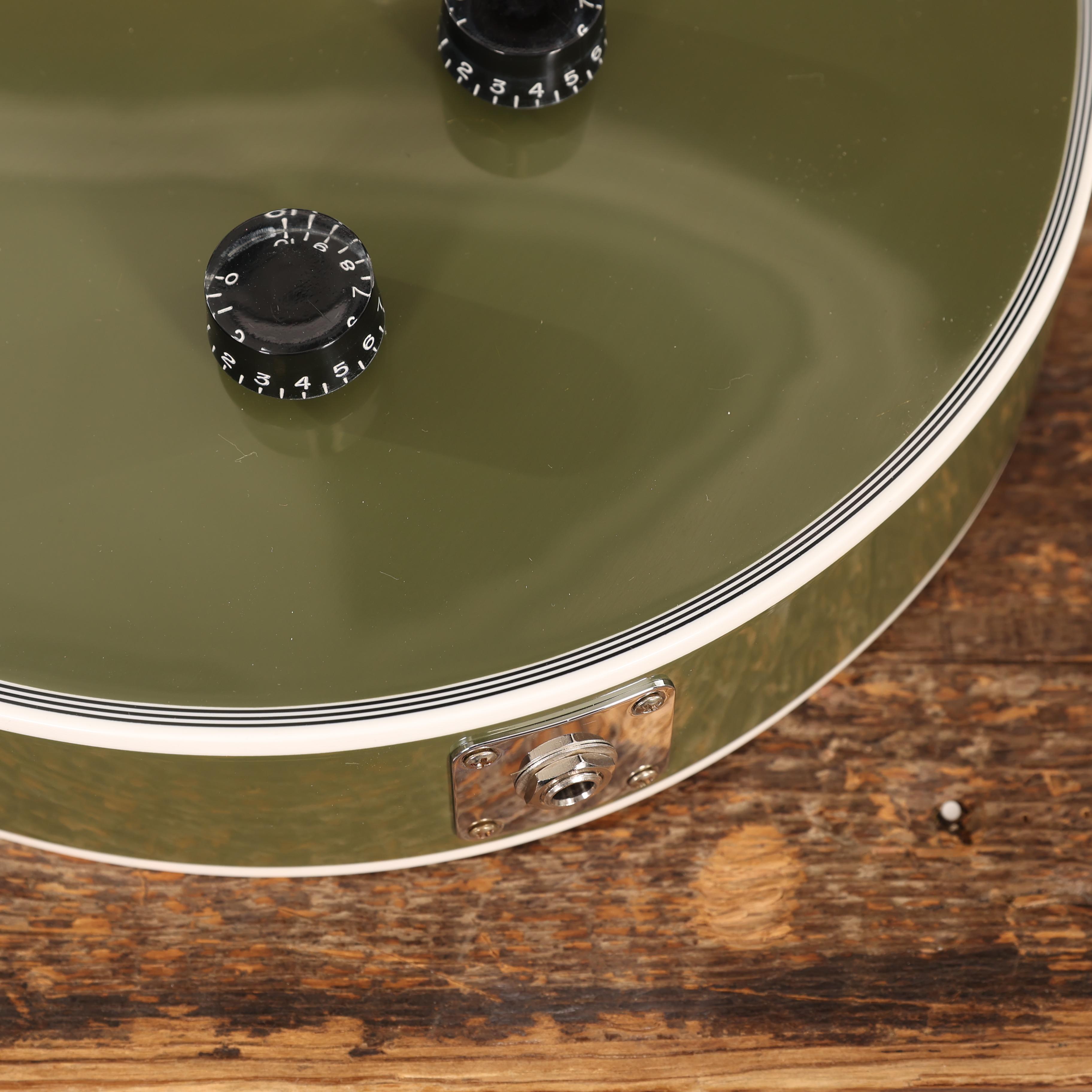 Gibson Custom Shop Les Paul Custom VOS in Olive Drab - Andertons